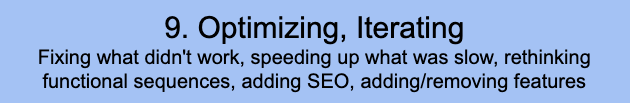 Step 9. Optimizing, Iterating