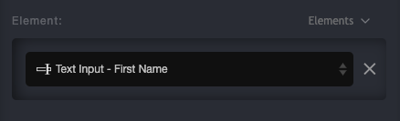 Studio view of Value parameter of action FF